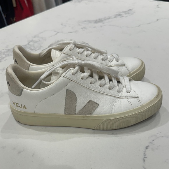 Veja Shoes - Veja White and Cream Casual Sneakers